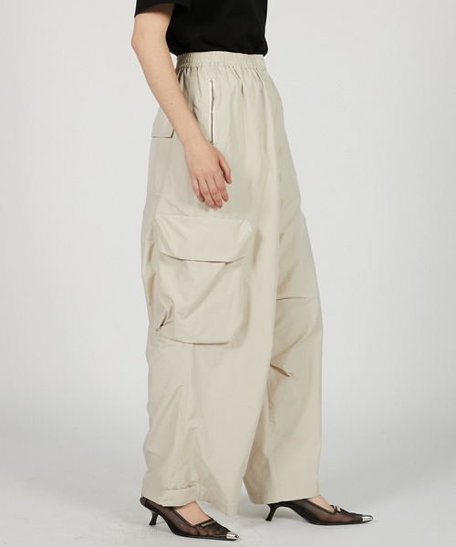 カーゴパンツ タフタカーゴパンツ / Taffeta Cargo Pants レディースの画像