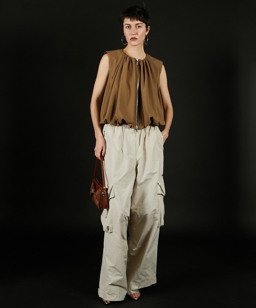 カーゴパンツ タフタカーゴパンツ / Taffeta Cargo Pants レディースの画像