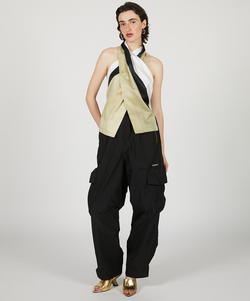 カーゴパンツ タフタカーゴパンツ / Taffeta Cargo Pants レディースの画像