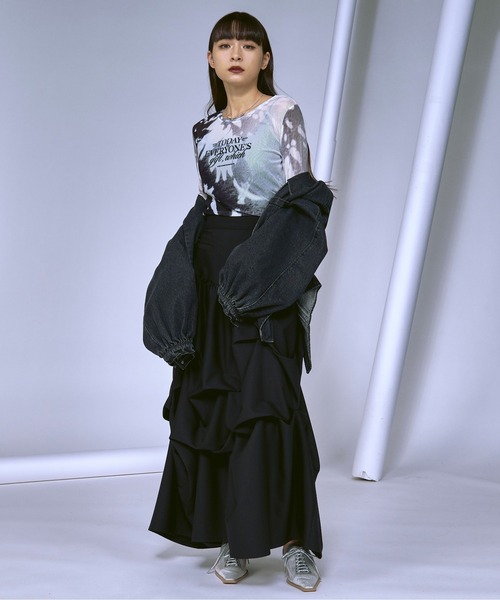 Ezick tシャツ Nuance spring ロゴニュアンスシアートップス