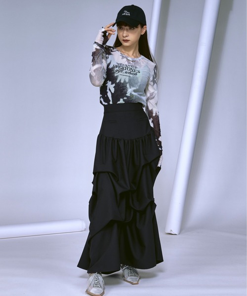 Ezick tシャツ Nuance spring ロゴニュアンスシアートップス Ezick tシャツ Nuance spring ロゴニュアンスシアートップス