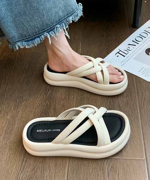 女性のスライドサンダル XS0302H X-レディフォームスライド サンダル