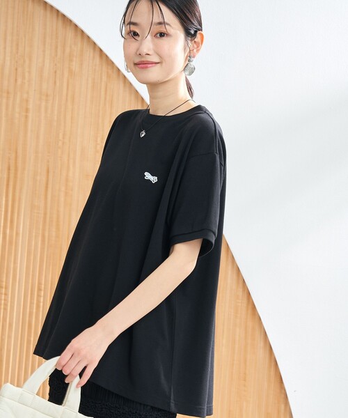 PENNYBLACK 売れ筋商品|||ペニーブラック Tシャツ トップス レディース Tops Red HERLOLLYCHIPS Womens Long Sleeve Tops Cut Out Front Ribbed