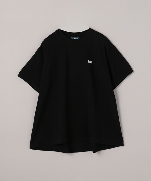 PENNYBLACK 売れ筋商品|||ペニーブラック Tシャツ トップス レディース Tops Red T-LYNNE Denim-effect top in stretch jersey｜ブラック