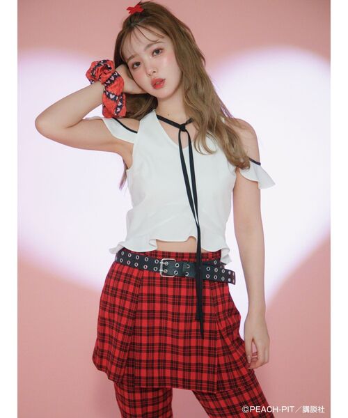 tシャツ 「しゅごキャラ！コラボ」制服とアミュレットハートSET レディース CALNAMUR tシャツ 「しゅごキャラ！コラボ」制服とアミュレット