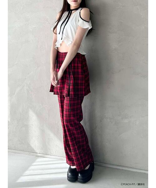 tシャツ 「しゅごキャラ！コラボ」制服とアミュレットハートSET レディース CALNAMUR tシャツ 「しゅごキャラ！コラボ」制服とアミュレット