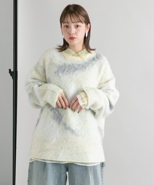 「KBF」 長袖ニット ONE ブルー系その他 レディース_画像6