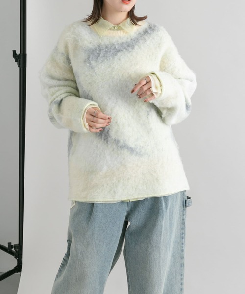 「KBF」 長袖ニット ONE ブルー系その他 レディース_画像8