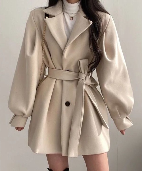 「a lot of love」 コート L ブラック レディース_画像6