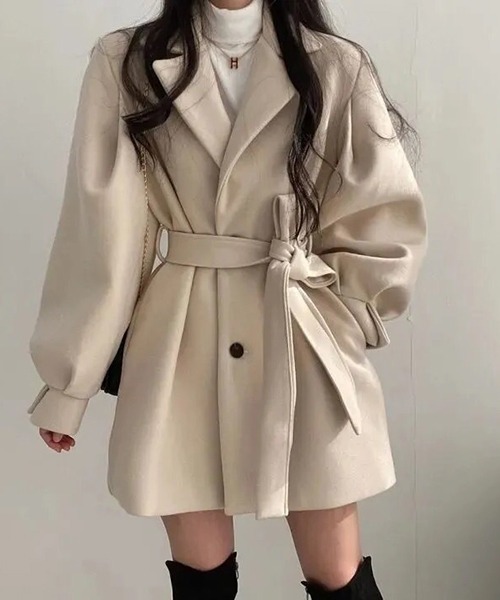 「a lot of love」 コート L ブラック レディース_画像9