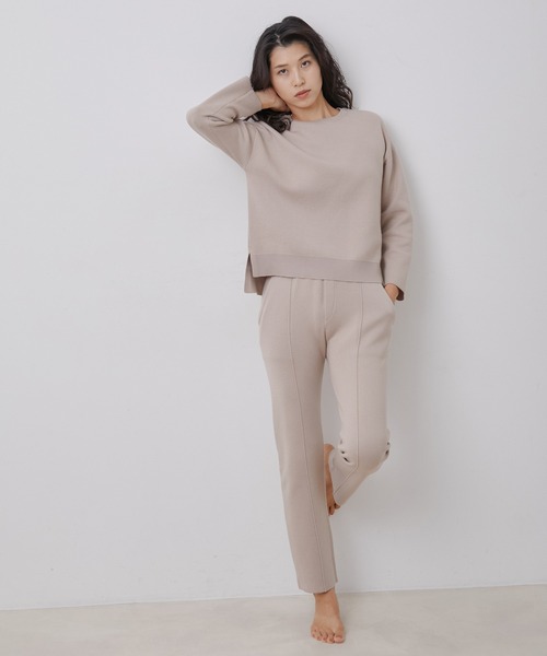 「NERGY」 長袖ニット FREE イエロー レディース_画像2