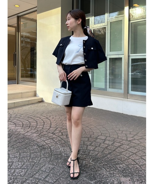 【ともこ】SNIDEL ティアードチュニック ブラック【タグ付き】 ともこ様専用】SNIDEL ティアードチュニック ブラック【タグ付き】