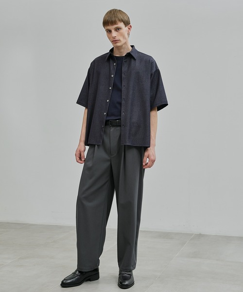 【特別価格】UNITED TOKYO デニム ショートスリーブシャツ アウトラストデニム ショートスリーブシャツ(1 BLACK): : メンズ
