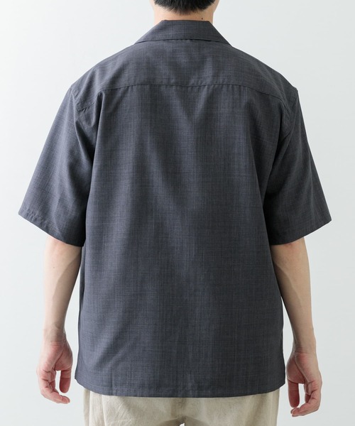 ITEMS URBANRESEARCH シャツ モチーフ刺繍ドライタッチ 半袖