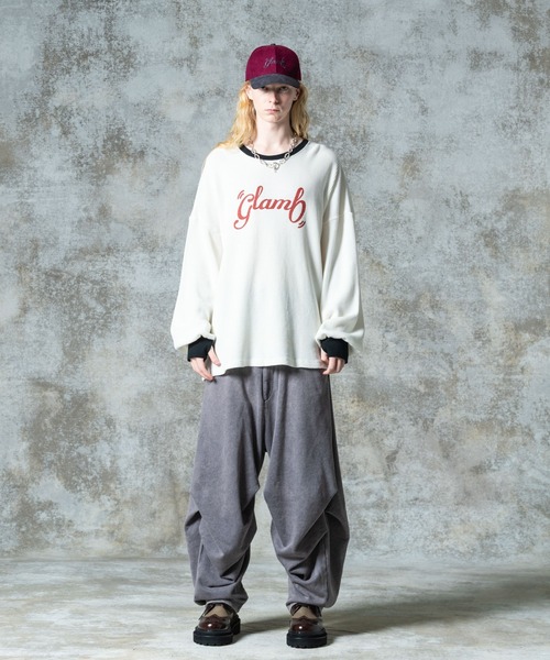 glamb（グラム） パンツ Distorted Tuck Pants / ディストーテッド