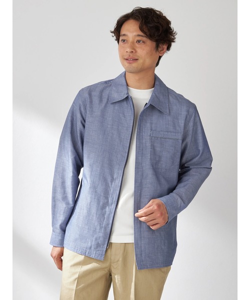 【超美品】ジップアップジャケット メンズ McGREGOR（マックレガー） コート ジャケット ZIP UPシャツアウター