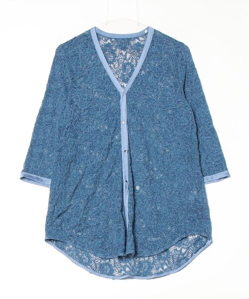 ADAM ET ROPE'（アダムエロペ） カーディガン FREE ブルー レディース