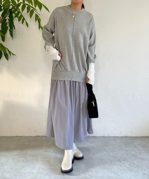 「un dix cors」 ドッキングワンピース FREE ブラック レディース_画像4