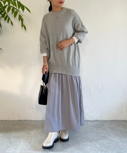 「un dix cors」 ドッキングワンピース FREE ブラック レディース_画像5