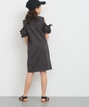 ワンピース ＼再入荷/ キッズ 袖フリル肩あき...の詳細画像3