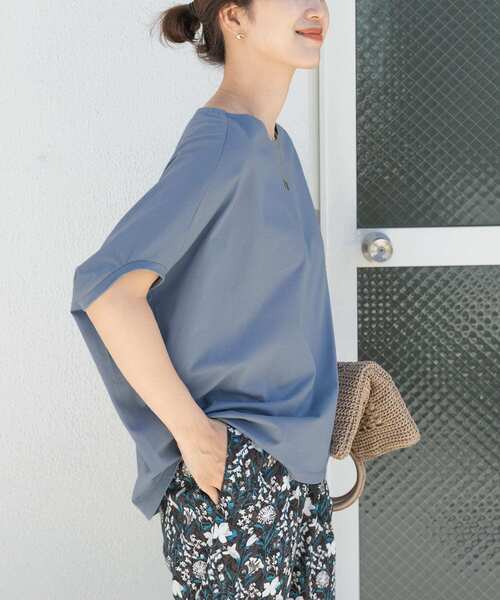 「URBAN RESEARCH DOORS」 ドルマンスリーブカットソー MEDIUM ブルー レディース