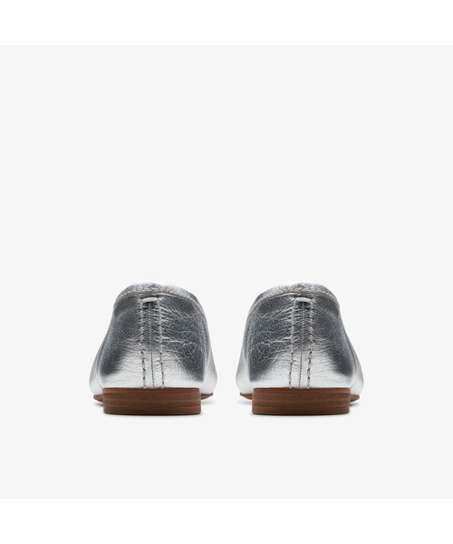 「Clarks」 フラットパンプス UK4 シルバー レディース_画像3