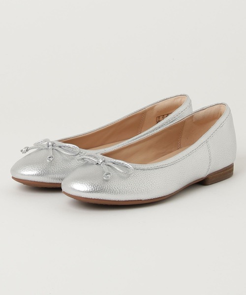 「Clarks」 フラットパンプス UK4 シルバー レディース_画像9