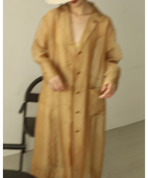 「TODAYFUL」 チェスターコート 38inch ブラウン レディース_画像2