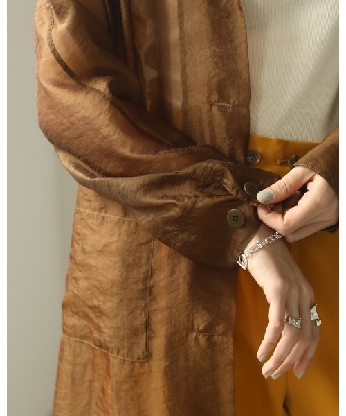 「TODAYFUL」 チェスターコート 38inch ブラウン レディース_画像6