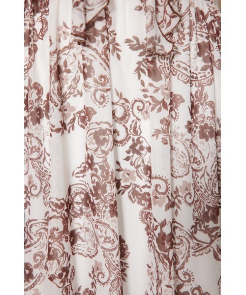 rienda（リエンダ） ワンピース フロントロングフリルマルチパターン