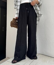パンツ パッチワーク切替レースワイドパンツ レディース｜ZOZOTOWN Yahoo!店