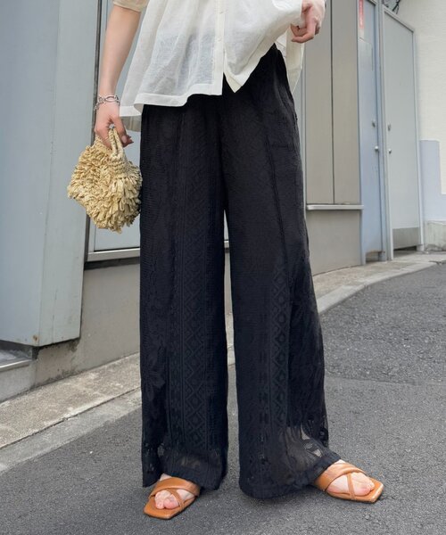 レース ワイドパンツのおすすめ人気商品一覧 通販 - Yahoo
