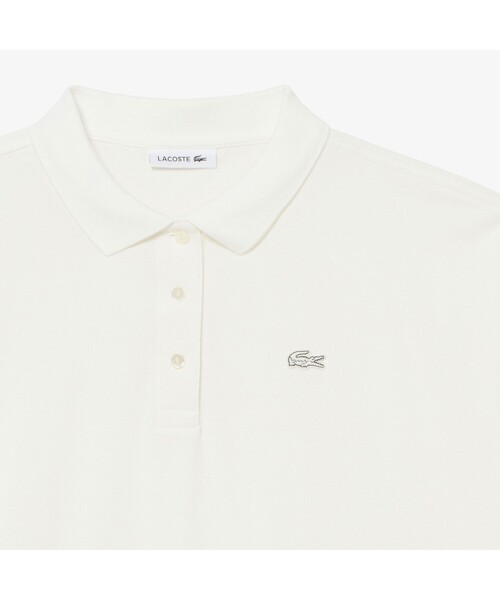 [LACOSTE] рубашка-поло с коротким рукавом 34 темно-красный женский 
