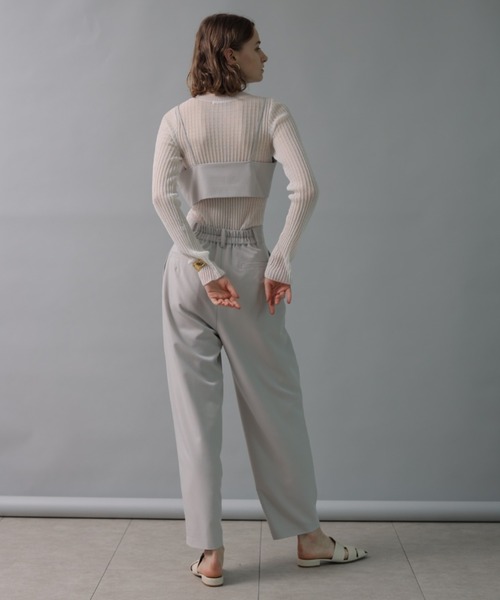 「CADUNE」 長袖ニット 38 ホワイト レディース_画像9