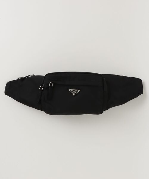 プラダ　三角ロゴ　ナイロン　ブラック　ウエストバッグ PRADA 「PRADA」 ナイロン 三角ロゴ ウエストバッグ - ブラック