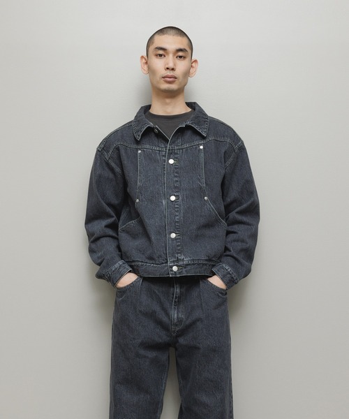 デニムジャケット gジャン CURB POCKET DENIM JACKET メンズ レディースの画像