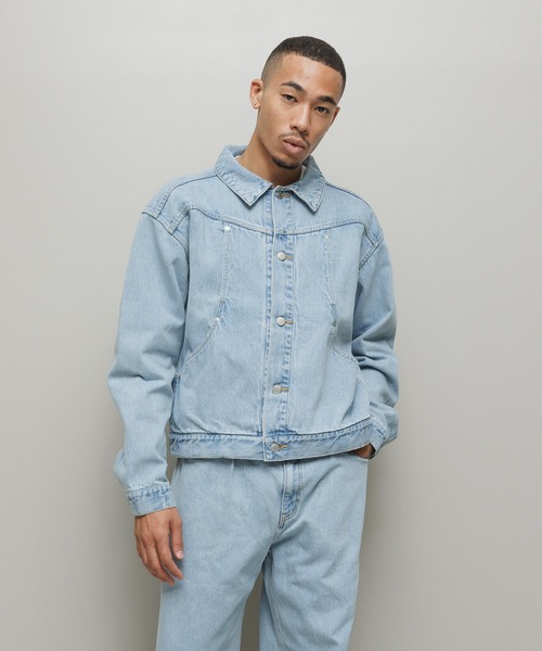 OLUN バルーンショートデニムジャケット OLUN デニムジャケット gジャン balloon short denim jacket/バルーン