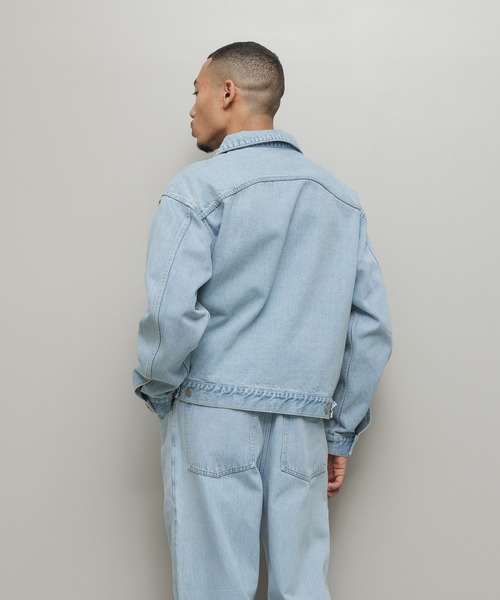 デニムジャケット gジャン CURB POCKET DENIM JACKET メンズ レディースの画像