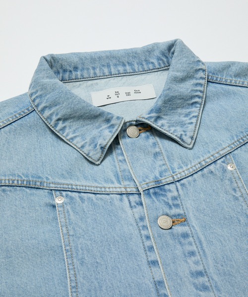 デニムジャケット gジャン CURB POCKET DENIM JACKET メンズ レディースの画像