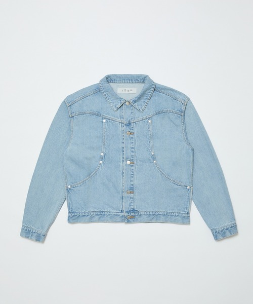 デニムジャケット gジャン CURB POCKET DENIM JACKET メンズ レディースの画像