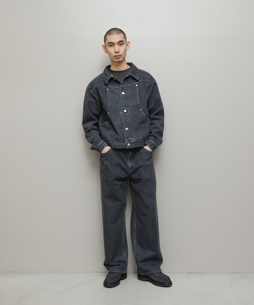 デニムジャケット gジャン CURB POCKET DENIM JACKET メンズ レディースの画像