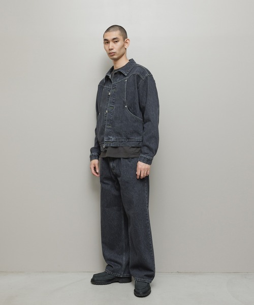 デニムジャケット gジャン CURB POCKET DENIM JACKET メンズ レディースの画像
