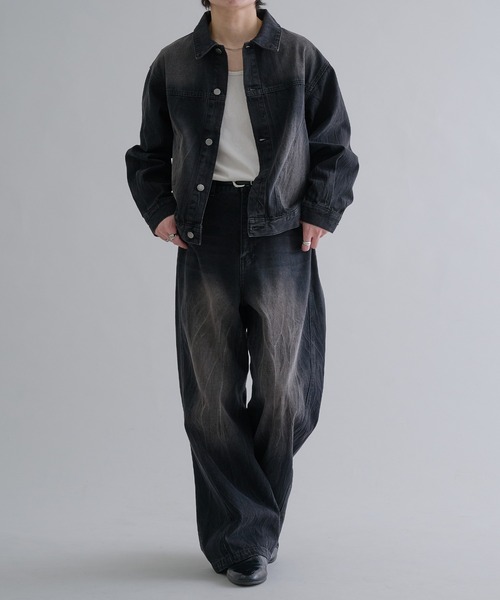 epnok デニムジャケット gジャン ビンテージライクデニムジャケット