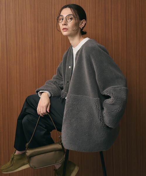 ボアコート　ビューティーアンドユース BEAUTY＆YOUTH UNITED ARROWS コート アウター 「WEB限定」ボア