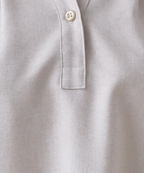 【未使用】　INDIVI 麻調スタイルアップワンピース インディヴィ INDIVI 【しわになりにくい】麻調ストレートライン