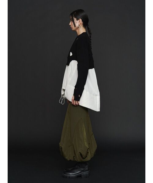 UN3D.（アンスリード） スカート PADDED HEM FRONT-ZIP SK / パデッド