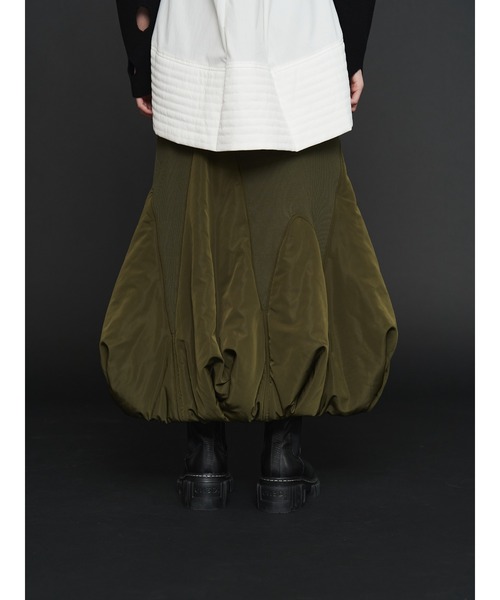 UN3D.（アンスリード） スカート PADDED HEM FRONT-ZIP SK / パデッド