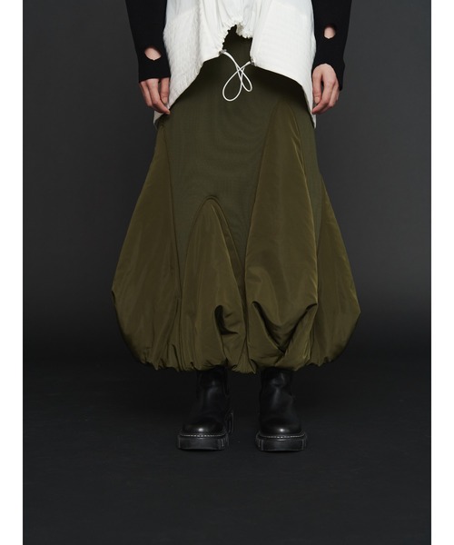 UN3D.（アンスリード） スカート PADDED HEM FRONT-ZIP SK / パデッド