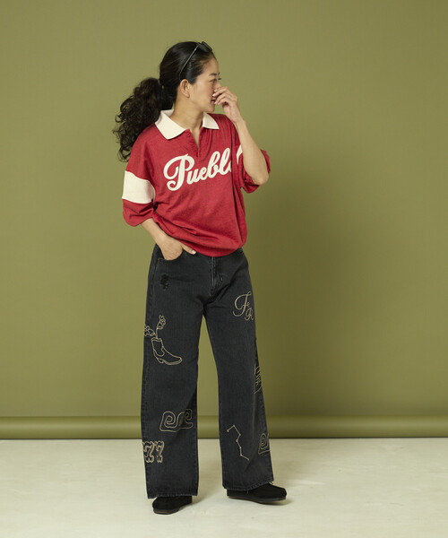 Freada（フリーダ） ジーンズ デニム デニムパンツ チェーンステッチ