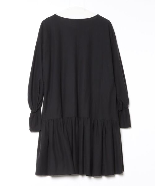「AVIE」 長袖ワンピース 38 ブラック レディース_画像2